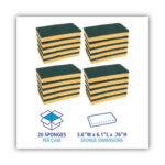 Sponge - Medium Duty - Green/Yellow - BWK174 - 20/cs