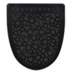 P-Shield Urinal Mat, Rubber, Black 6/cs