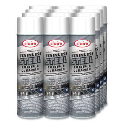 Claire – Mr Shiny Stainless Steel Polish Cleaner – 16oz – 12/cs - Aspen  Maintenance Supply Inc