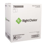 Right Choice® Paper Kitchen Roll Towel 2-Ply, White, 11" x 7.8" 30 roll