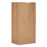 Brown Paper Bags Kraft - 5"x3.33"x9.75" - 500 bags/cs