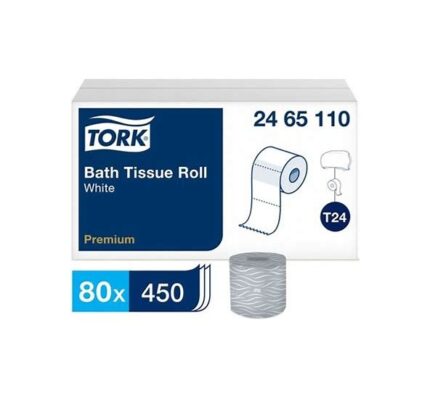 TORK PREMIUM BATH TISSUE ROLL 2465110 4X3.75 2-PLY 80/450sht/cs